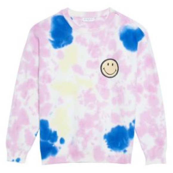 Sandro Paris Dayey Tir-Dyed Smiley Sweater - Picture 4 of 5